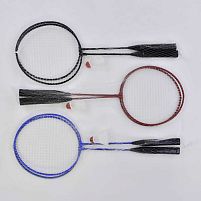 Бадмінтон TK Sport С 40173 (ракетка 1*21*60 см, металевий каркас, 2 шт, 3 кольори, в сітці)