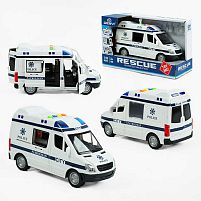 Машина WY 590 F "Поліція", підсвічування, звуки, інерція, в коробці