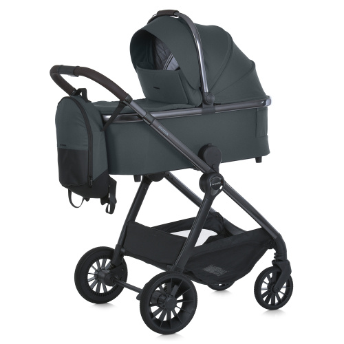 Коляска дитяча прогулянкова El Camino ME 1183 RIVIERA Asphalt Gray (універсальна, 2в1)