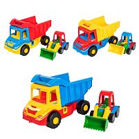 Вантажівка з трактором "Multi truck" 39219 3 кольори, "Tigres", в сітці