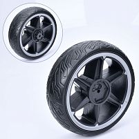 Колесо для дитячого електромотоцикла Bambi Racer M 5830-F-EVA WHEEL (переднє, Ø34 см/↔10.8 см/EVA, адаптер під редукор Ø57 мм, отвір під вісь: Ø12 мм)