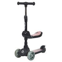 Самокат триколісний iTrike JR3-174-B (колеса: передні Ø4.7"/заднє Ø3.15"/PU, рама: пластик, підсвітка, до 25 кг)