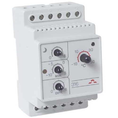 Картинка  Терморегулятор DEVIreg 316, DIN 16A (140F1075) от магазина cd-market