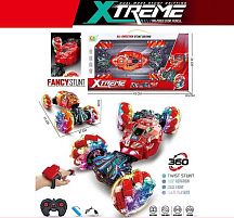 Машина на радіокеруванні 955-233 акумулятор - 3.7 V, пульт, браслет, USB - кабель, оберт 360°, зміна положення корпусу, підсвічування, роликов