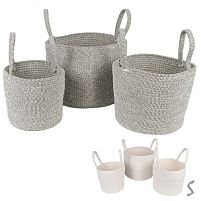 Кошик з ручками 3пр/наб 29*25/23*21/18*20см Stenson R38457