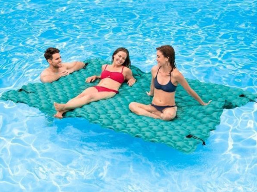 Матрас надувний для плавання Intex 56841 «Гігант» (213*290 см, защелки для швартовки, вік 10+, до 300 кг)