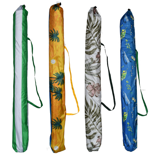 Парасолька (зонт) пляжна Stenson MH-0039-MIX «Designs» (Ø2 м, 8 спиць, 4 кольри, чохол в комплекті) фото 3