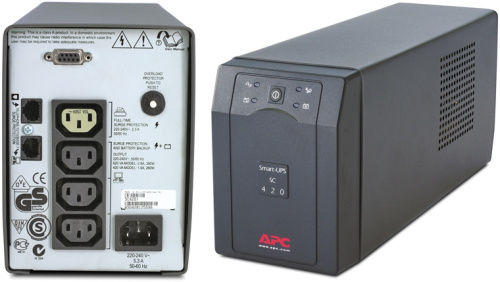 Картинка  Джерело безперебійного живлення APC Smart-UPS SC 420VA (SC420I) от магазина cd-market