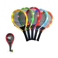 Набір ракеток 1208 S 2 ракетки, 2 воланчики, підсвічування ракеток і воланчика, в сітці, ВИДАЄТЬСЯ ТІЛЬКИ МІКС ВИДІВ