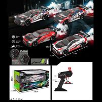 Машина на радіокеруванні YF 668 RC 16 акумулятор 7.4 V, пульт 2.4 GHz, дрифт, 4WD, масштаб 1:16, підсвічування, парогенератор, змінні колеса,в ко