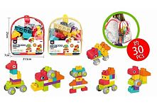 Конструктор HC 089 G-01 2 види, 30 деталей, м'який пластик, в сумці