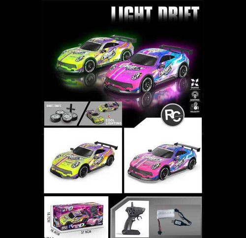 Машина на радіокеруванні DH 666-83 E 2 види, акумулятор 7.4 V, пульт 2.4 Ghz, підсвічування, додаткові колеса, викрутка, в коробці