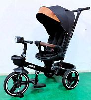 Велосипед 9155 / 312-51 BestTrike "Marco" поворотне сидіння, складне кермо, колеса з прогумованим PU, кошик, телескопічна ручка, фара музична