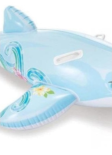 Плотик дитячий надувний для плавання Intex 58535 «Дельфін» (66*175 см, ручки, вік 3+, до 40 кг) фото 4