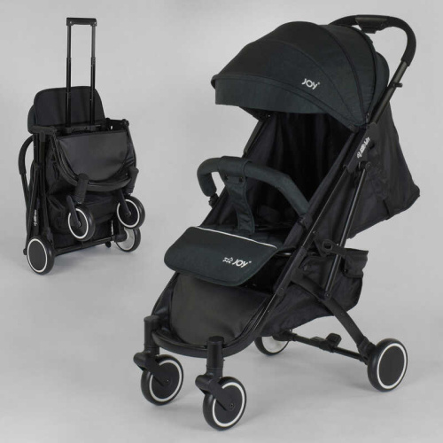 Коляска дитяча прогулянкова Joy Vittoria 30883 (цвет ТЕМНО-ЗЕЛЕНЫЙ ЛЕН, рама алюминиевая, футкавер, телескопическая ручка)