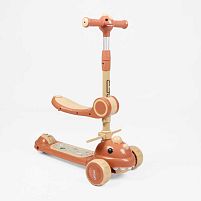 Самокат-беговел триколісний Skyper DL-145-12 (колеса: передні Ø4.92"/PU/заднє Ø3,15"/PU, рама: нейлон/складна, сидіння, до 25 кг)