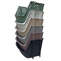 Кошик-органайзер для зберігання овочів та фруктів "Модуль" 15л 34.7*29.8*24.3см Stenson PB-963GR