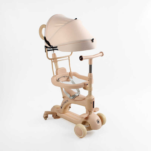 Самокат-беговел триколісний Skyper BG-70348 (колеса: передні Ø4,92"/PU, рама: пластик/складна, сидіння, бампер, навіс, батьк. ручка, до 30 кг)