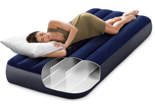 Надувний матрац Intex 64756 «Dura-Beam» (25*76*191 см, одномісний, до 136 кг) фото 6