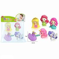 Гра для ванни SQ 22013-6 4 гумові фігурки, у пакеті