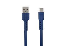 Картинка  Кабель Remax Armor Series Type-C Data/Charge 1m, blue (RC-116A-BLUE) магазин cd-market