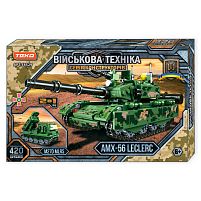 Конструктор “Військова техніка” 18529 "Teko", 420 деталей, 2 в 1, танк + РСЗВ, в коробці