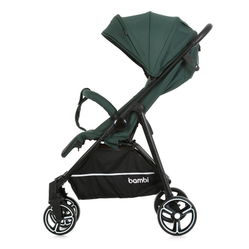 Коляска дитяча прогулянкова Bambi M 4249-2 Hunter Green Matt (розкл: 51*83*105 см, склад. 27*51*79 см, колеса: передні 6,5", задні 7,5"/EVA, до 25 кг) фото 5