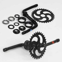 Шатун з гайками та підшипником у зборі SHT-6297 /20 на велосипед 20``