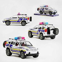 Джип "Поліція України" TK- 0223 "TK Group", інерційний механізм, відчиняються двері та багажник, в слюді
