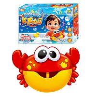 Піноутворювач для ванни "Булькокраб" 65558 "TK Group", від батарейок, мелодія, в коробці