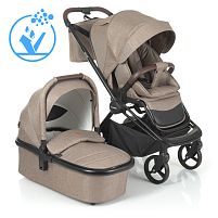 Картинка  Коляска дитяча прогулянкова El Camino ME 1091-B PERSONA Beige (універсальна, 2в1) магазин cd-market