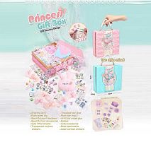 Набір аксесуарів ZD 110 2 види, конверт, наліпки, обруч, шпильки, в боксі