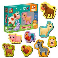 Набір магнітів "Ферма" VT 3106-24 укр "Vladi Toys"