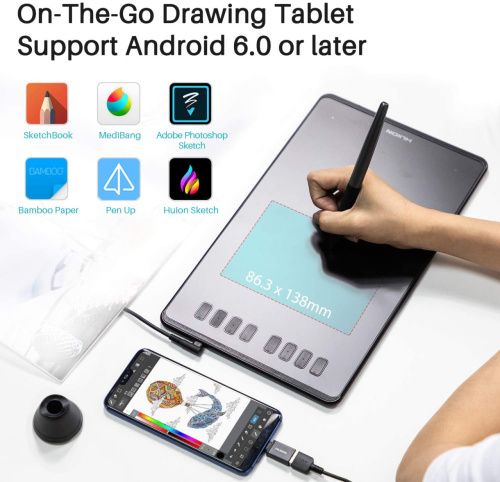 Картинка  Графический планшет Huion H950P (H950P_HUION) от магазина cd-market фото 6
