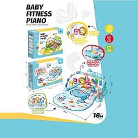 Килимок 1688-63 піаніно, мелодії, підсвічування, 4 брязкальця, в коробці