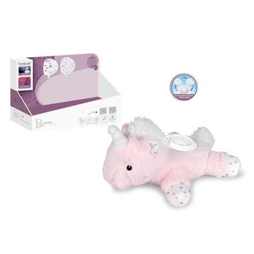 Нічник FM 666-63 “Єдиноріг”, вбудований акумулятор, Type-C, сенсор плачу, проєктор, звуки, мелодія, підсвічування, в коробці