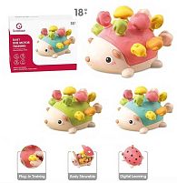 Логічна гра YL 1022-56 "Їжак", сортер, 12 грибів, 3 кольори, у коробці, ВИДАЄТЬСЯ ТІЛЬКИ МІКС ВИДІВ