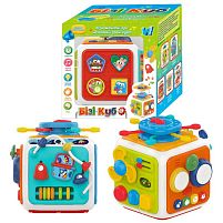 Куб 48658 "WToys",ОЗВУЧУВАННЯ УКРАЇНСЬКОЮ МОВОЮ, скоромовки, загадки, казки, пісні, барабани, підсвічування, спінер, сортер, годинник, рахівниця,