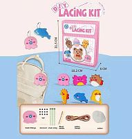 Поший сам L 569 B фетрові заготівки, нитки, 2 пластикові голки, наповнювач: вата, очі, ланцюжки, в коробці