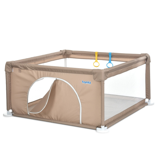 Намет-манеж Bambi MR 1339-BG (61*123*123 см, ширина з ніжками 132 см, тканина: Oxford 150D, 2 ручки, вхід із застібкою-блискавкою, поліестер, бежевий) фото 2