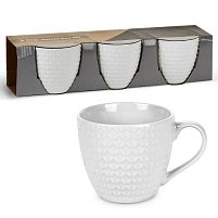 Чашки "White" 3шт/наб 260мл Stenson R96391