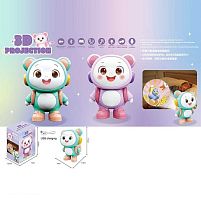 Нічник 5677 G 2 кольори, підсвічування, музика, регулювання гучності, проєктор, тематичні картки, USB-кабель, вбудований акумулятор, регулювання