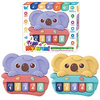 Піаніно "Музичні експерименти" 93132 "WToys", 2 кольори, ОЗВУЧУВАННЯ УКРАЇНСЬКОЮ МОВОЮ, 4 пісні, 5 казок, ноти, цифри, в коробці