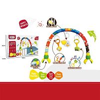 Брязкальце-дуга 368-114 підсвічування, мелодія, брязкальця, фіксатори, в коробці