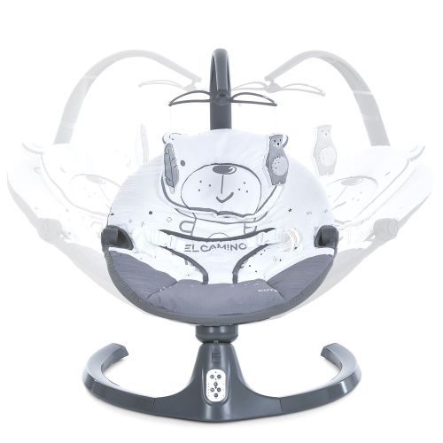 Крісло-шезлонг для немовлят з електро-заколисуванням El Camino ME 1116 CUTE Dark Gray (механізм гойдання: поворотний) фото 6