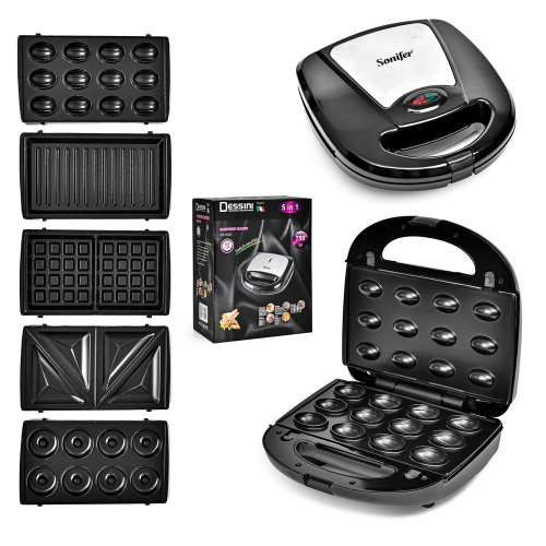 Мультимейкер "3в1" (бутербродниця/гриль/вафельниця) Stenson WW02585