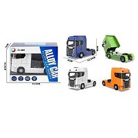 Трейлер JS 1081 A металопластик, інерція, звуки, підсвічування, в коробці