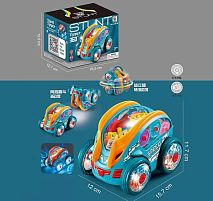 Машинка YJ 388-68 перевертиш, розмір: 15,7х12х11,7 см, оберт на 360°, підсвічування, музика, в коробці