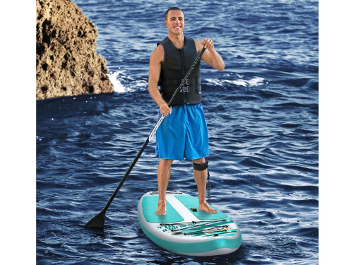 Надувна дошка для серфінгу (SUP-борд) Hydro Force Aqua Glider 10.6′ BestWay 65347 (12*79*320 см., весло, ліш, насос, сумка, до 120 кг.) фото 12