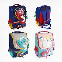 Рюкзак C 60609 3 види, розмір 43х28 см, гаманець, ВИДАЄТЬСЯ ТІЛЬКИ МІКС ВИДІВ